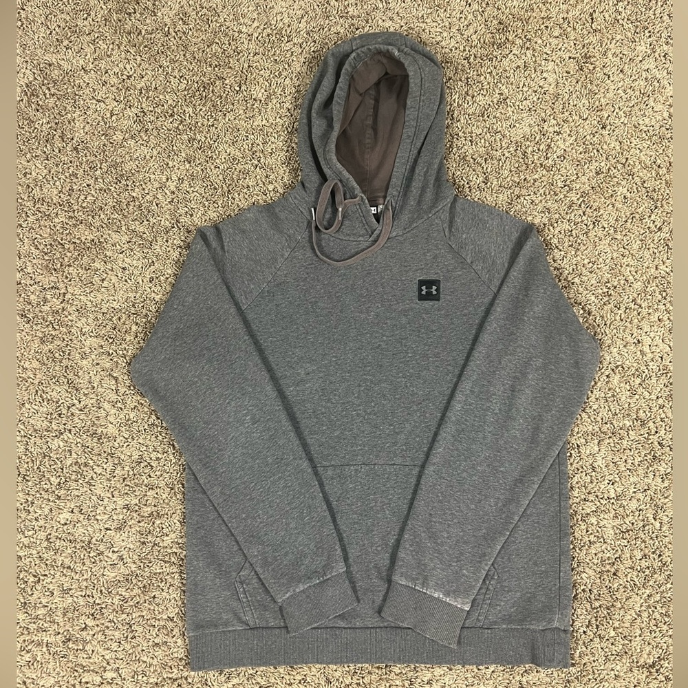 Under Armour men’s large long sleeve hoodie sweatshirt, grey